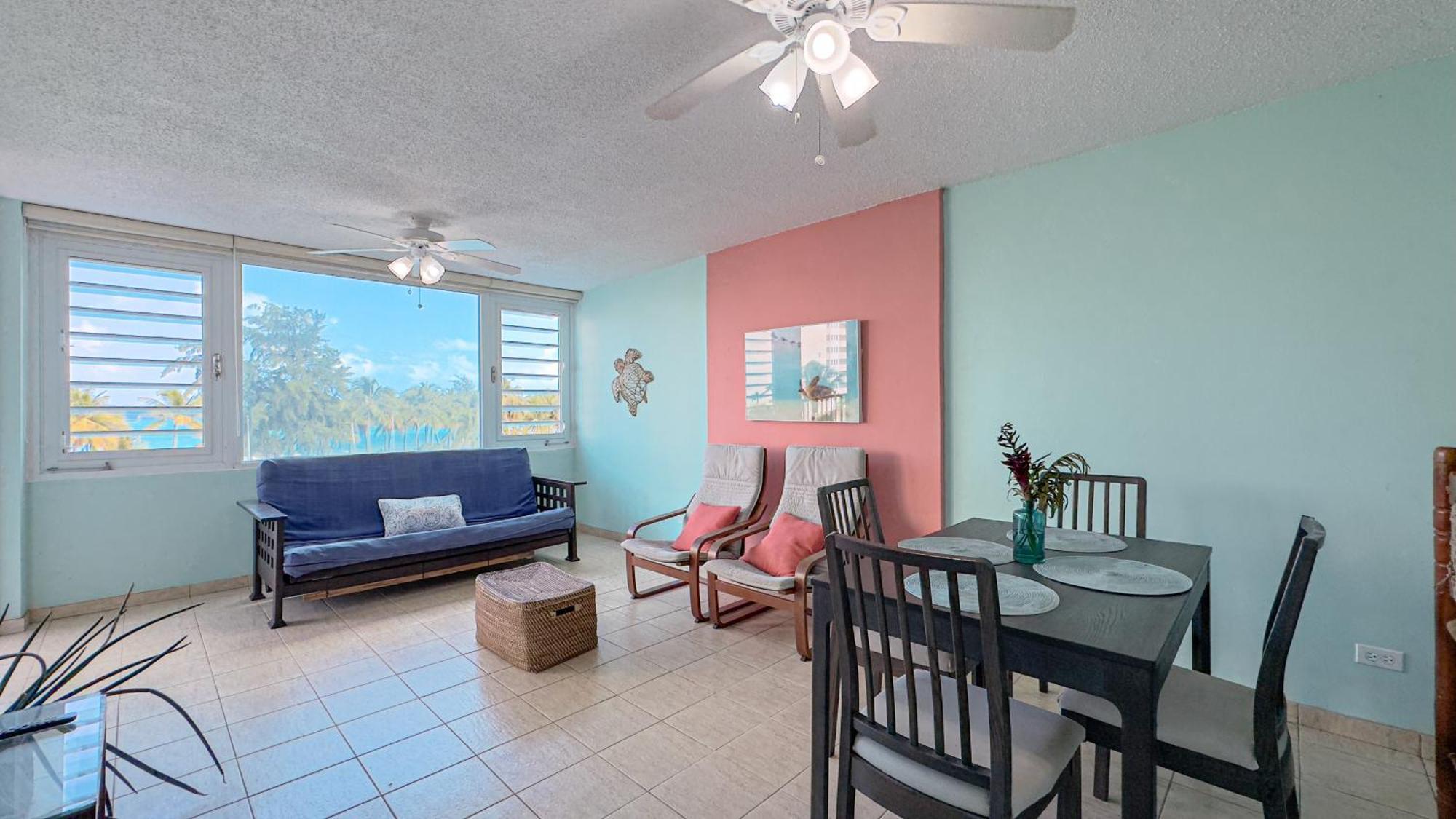 Moana'S Beach Apartment In Luquillo Pr Beach View Bagian luar foto